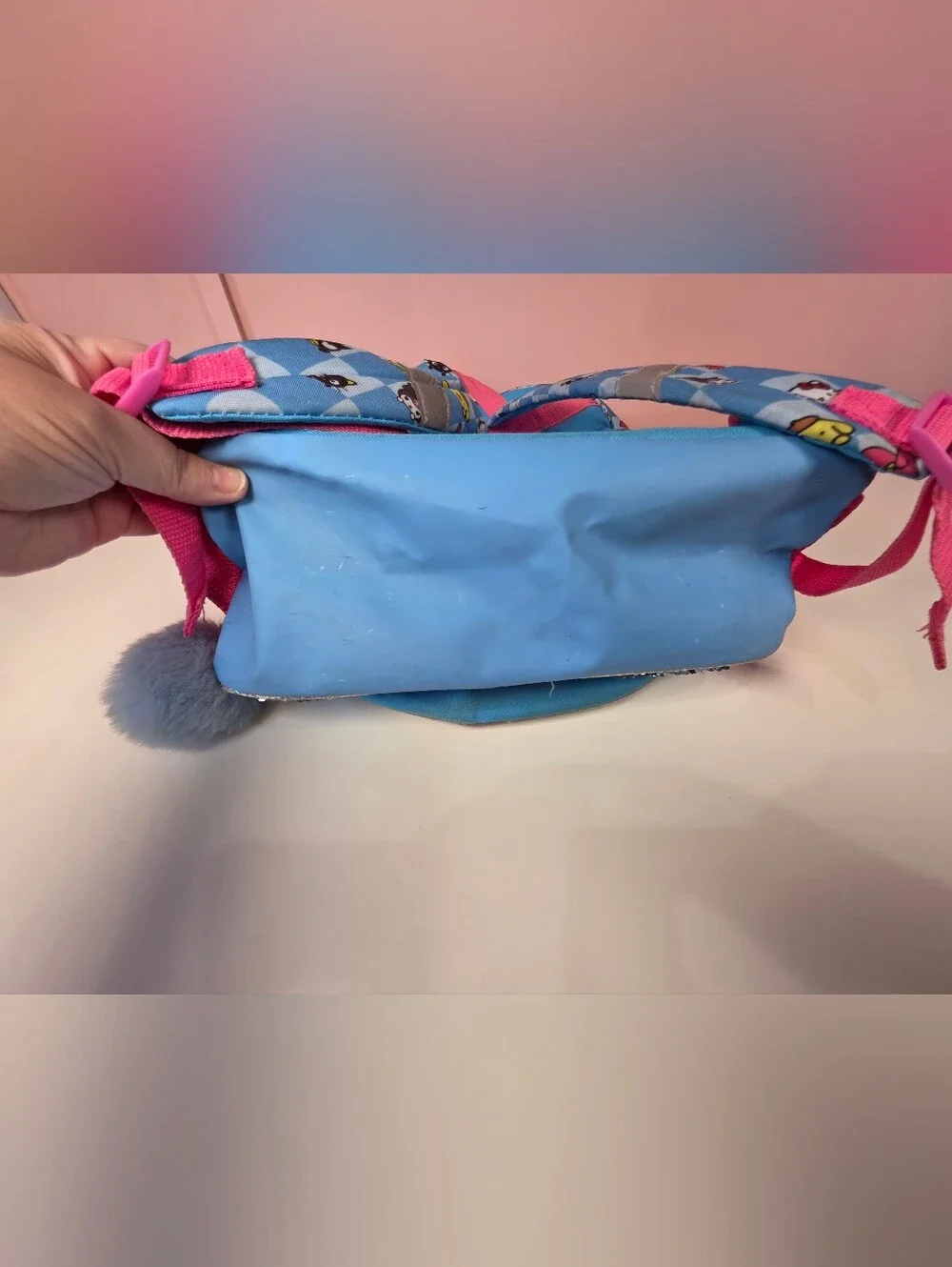 Hello Kitty & Friends Sequin Holographic Backpack Blue Pink Sanrio